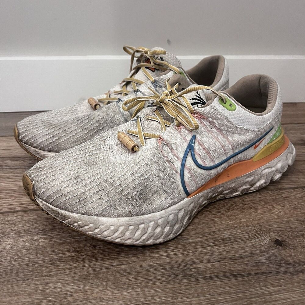 Nike React Infinity Run Flyknit 3 Sun Club Sail Running Shoes DV1744-141 Mens 12